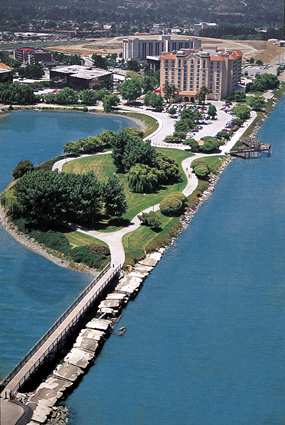 Relax on the waterfront at your hotel!
